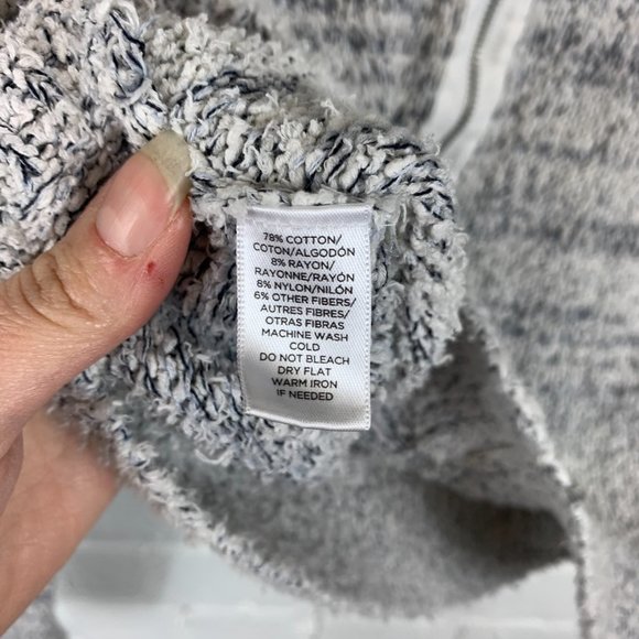 Loft Cardigan Zipper Tweed Textured Sweater Size M - Picture 3 of 5